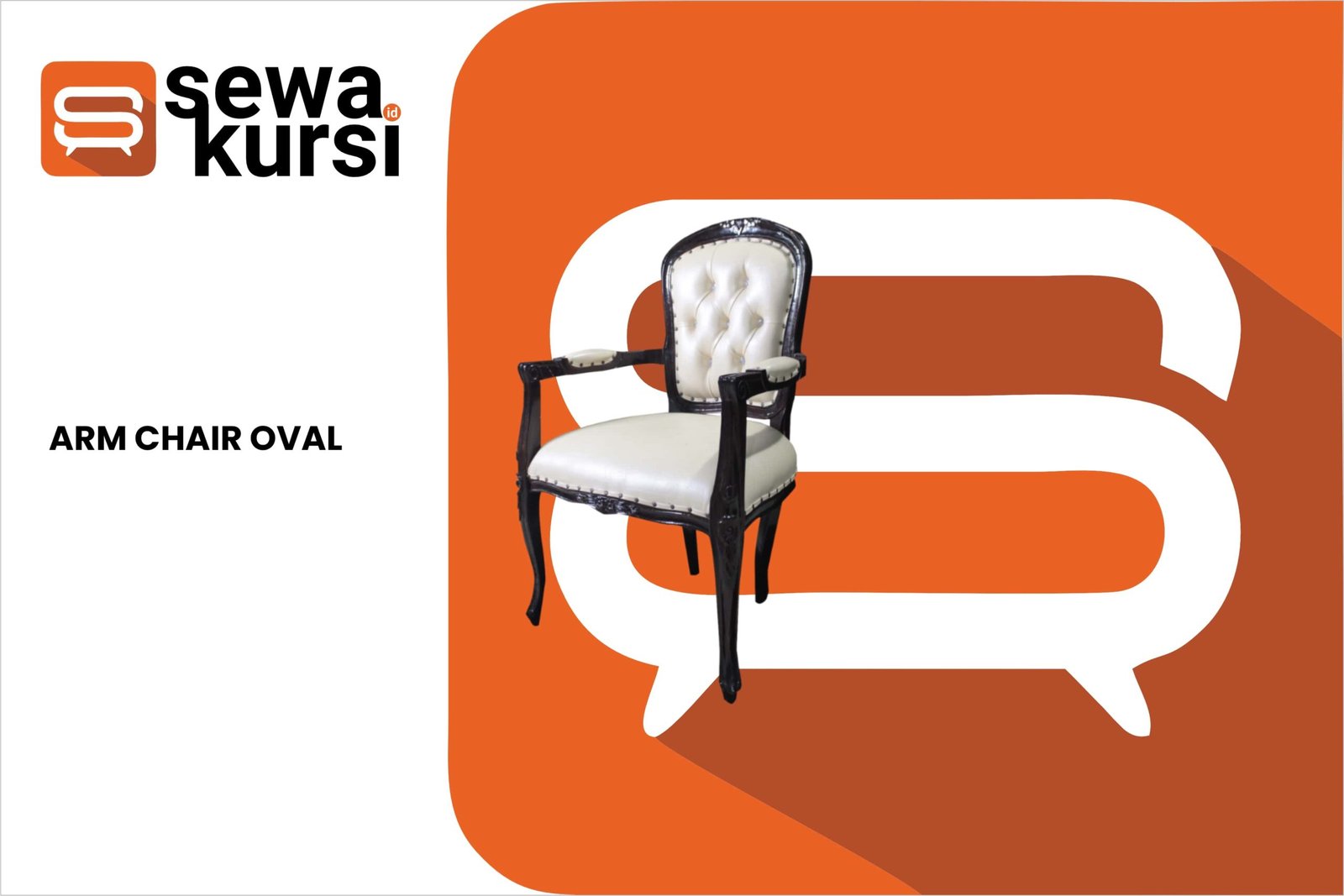 17. KURSI ARM CHAIR OVAL